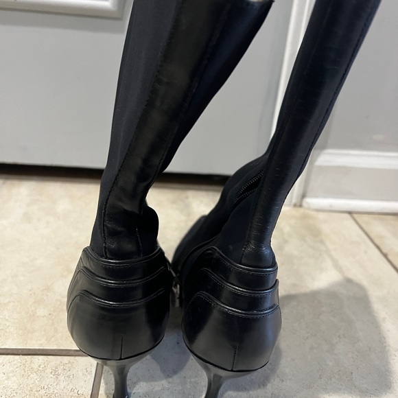 Donald J. Pliner black nylon mid calf boots - Picture 3 of 8